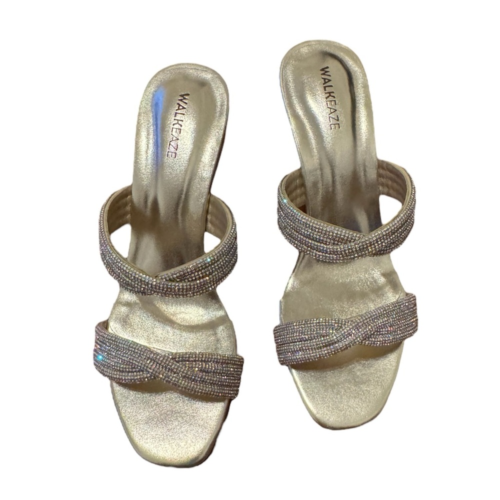 Sparkly Gold Heels